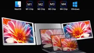 TUTT 16” Dual Screen Portable Monitor for Laptop 12”-18.5”– 