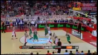 Olympiacos- Spanoulis pick and roll vs Zalgiris game 1 and 2