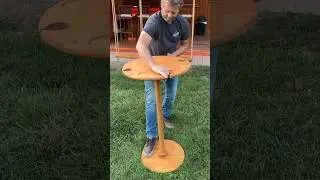 New idea #backyardbar #mancave #woodworking #patioideas #bartable #homebar #pubshed