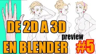 como hacer #chica estilo #anime en #blender 2024 #parte #5 previo en español(Retopología) / TaktGame