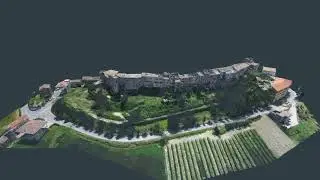 Rilievo aerofotogrammetrico con drone di appezzamento di terreno