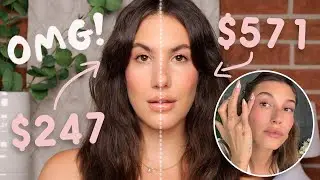 DUPING & RECREATING HAILEY BIEBERS MAKEUP! (I'm shook lol)