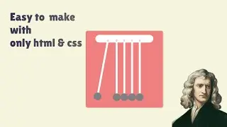 Newton’s Cradle Using Only HTML & CSS | Pure CSS Physics Animation