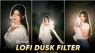 Trending glow effect photo editing | Lofi duskfilter prompt | Instagram new filterlofi dusk