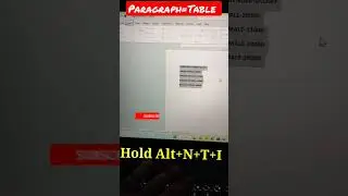 Ms Word में Paraghph को Table मे convert करने का आसन trick #shorts #shortcut  #mswordshortcutkeys