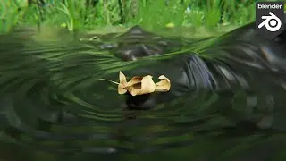 Floating leaves (blender geometry nodes tutorial)