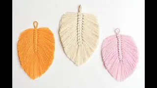 Macrame Feather | How to Make a Macrame Feather