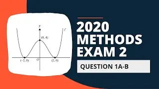 2020 VCE Maths Methods Exam 2 Solutions - Extended Response Question 1a-b