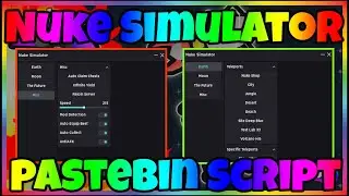NUKE SIMULATOR Script Pastebin GUI AUTO FARM | AUTO COLLECT | TELEPORT | AUTO EQUIP& MORE 🚀