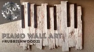 Piano Art - Scrap Wood Rustic Fence Paling Project