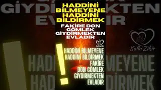 HADDİNİ BİLMEYENE HADDİNİ BİLDİRMEK, FAKİRE DON GÖMLEK GİYDİRMEKTEN EVLADIR! #shortsbeta #shortvideo