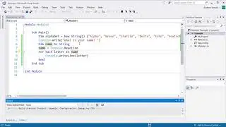 Visual Basic - Using For Each to Loop through an Array or String