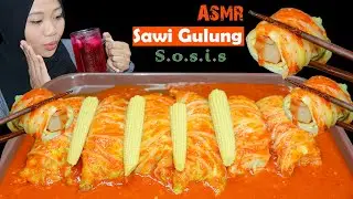 ihh kok bikin nagihhh ?!! Mukbang ASMR Sawi Gulung Sosis Jumbo