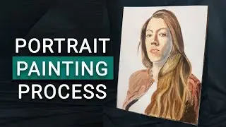 Portrait Painting Process. Los Angeles. The Stolen Art