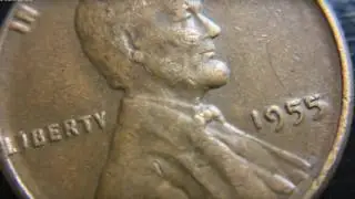 WHAT IS A 1955 POORMAN'S DOUBLED DIE ERROR? FOUND IN CIRCULATION COIN ROLL HUNTING