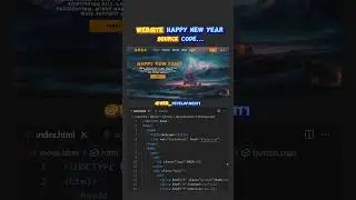 How To Create A Website Happy New Year 2024 Using HTML & CSS #webdesign  #frontend #website  #coding