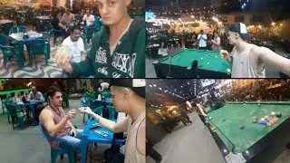 meus amigos me chamaram para beber uma cervejinha e jogar sinuca