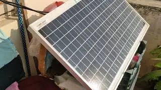 Solar Panel Setup with 50 Watt Solar Panel