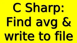 ✔ C Sharp Code ⚡ Find avg per student from .csv file 🔥 Tecq Mate Tutorials ✌