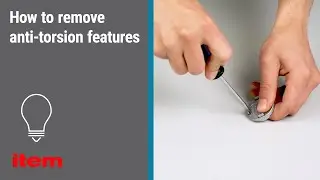 How do I remove anti-torsion features from item components? Practical tip