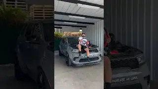 Installing Vicrez.com digital steering wheel on durango hellcat. #hellcatdurango #viralshort