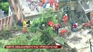 Bombeiros buscam duas vítimas em soterramento em Ibirité
