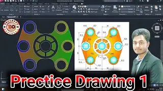 Prectice Drawing 1 / AutoCAD In Hindi/ Basic Drawing In AutoCAD 