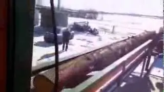 линия за разбичване на трупи производителност 80m3 на смяна