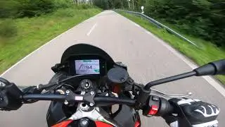 Aprilia Tuono v4 1100 Factory 2021 Test Ride (Raw Sound stock exhaust)