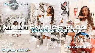 MAINTENANCE VLOG 𐙚⋆°｡♡ - PREPARING FOR CHRISTMAS PHOTOSHOOT! 🎄🤍 -school vlog, ice cream date, grwm |