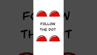 CAN YOU FOLLOW THE DOT??