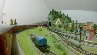 A Passenger's View of the Model Railway Layout and the Traffic on it - Märklin H0