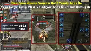 DomenicoWacco - Güncelleme Sonrası Buff Yemiş Asas İle | Yeni CZ'ye Çıkıp PK&VS Atıyor! Rise Online