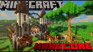 I Built a Giant Castle in HARDCORE Minecraft