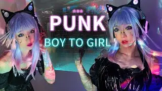 ROANYER Crossdressing | Punk Outfit | Boy To Girl Transformation
