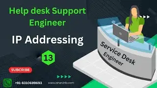 Class- 13| Helpdesk Support | Service Desk Eng | Ip addressing | Subneting | #icntgyan #networking