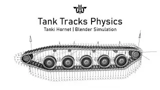 Tanki Hornet - Tank Tracks  Physics | Blender Simulation