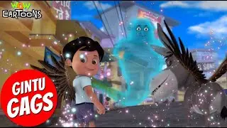 Gintu के Jaadu से मिले उडने वाले पंख | Vir The Robot Boy | Hindi Cartoon | Gintu Gags | 