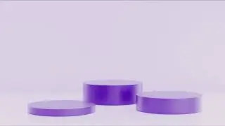Abstract Cylinder Podium Stage Background - Color Change