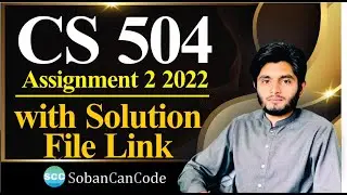 cs504 assignment 2 2022 solution || CS504 assignment 2 solution file