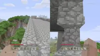 my minecraft village including giant tower