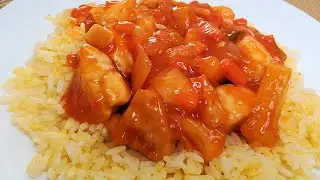 Chicken in sweet and sour sauce 😊 Great and simple recipe