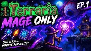 I Tried a MAGE ONLY Playthrough in Terraria...