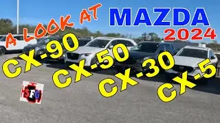 Mazda CX-90, CX-50, CX-30, CX-5. Take a look.