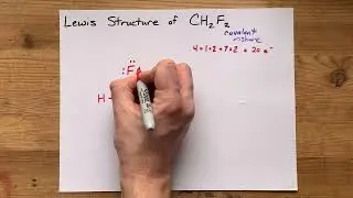 Lewis Structure of CH2F2 (difluoromethane)