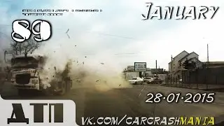 Подборка Аварий и ДТП от 28.01.2015 Январь 2015 (#89) / Car crash compilation January 2015