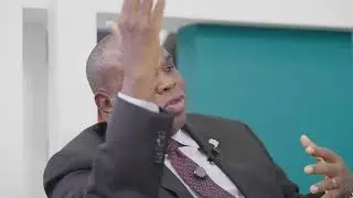 Afreximbank President Prof. Benedict Oramah speaks to the media on the first day of CANEX WKND 2024