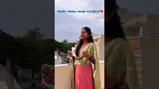 Happy World music day🎤🎶🌍❤️ #madhupriya #madhupriyasinger #padana #youtubeshorts  #musicday