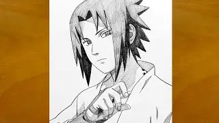 How to Draw Sasuke Uchiha from Naruto || Step by Step Anime Sketch || Easy Anime Drawing