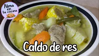 CALDO DE RES DELICIOSO Y NUTRITIVO